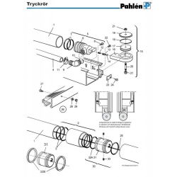 Sprängskiss Tryckrör Poolguard